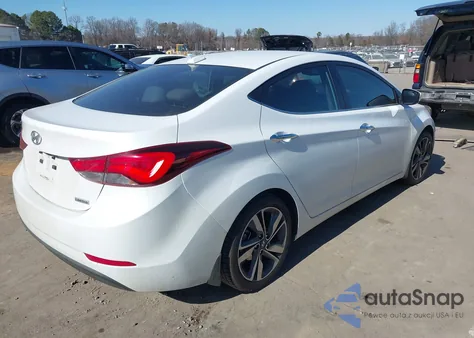 2015 Hyundai Elantra Limited from USA, damaged, VIN 5NPDH4AE6FH610671